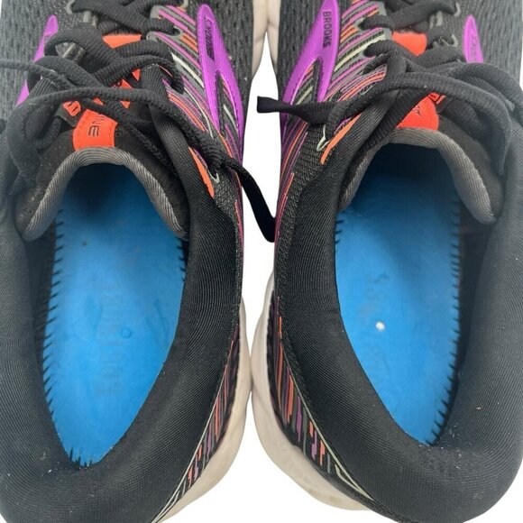 Brooks Adrenaline GTS 19 Womens 11B Athletic Running Shoes Sneaker Black Purple - Picture 13 of 16